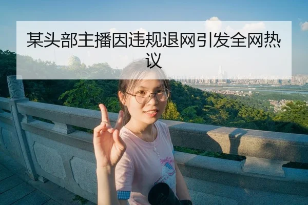某头部主播因违规退网引发全网热议